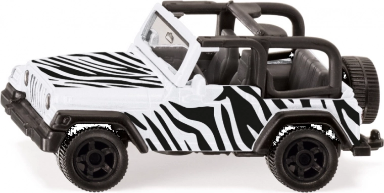 Siku Jeep Wrangler Safari – fém modell 1:55 vontatóberendezéssel