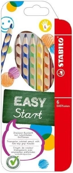 Stabilo EASYcolors balkezes színesceruza-készlet, 6 darab