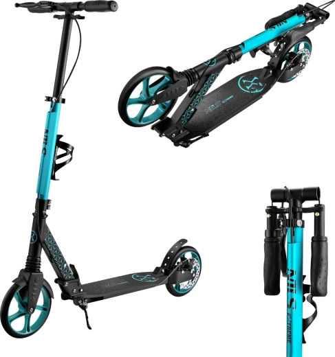 Sima és csendes haladás 200 mm-es kerekeken ABEC 7 csapágyakkal