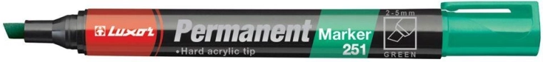 LUXOR 251 zöld, vágott hegyű 2–5 mm-es permanent marker