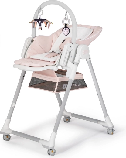 Kinderkraft Select 2 az 1-ben etetőszék és pihenőszék Lastree pink