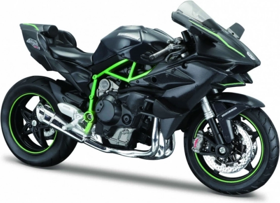 Maisto Kawasaki Ninja H2 R motorkerékpár állvánnyal 1:12