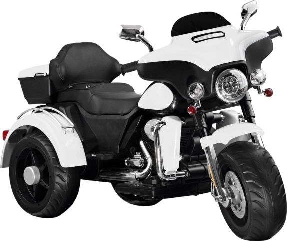 Gyerek elektromos chopper motor 2 motorral, csomagtartóval és világítással