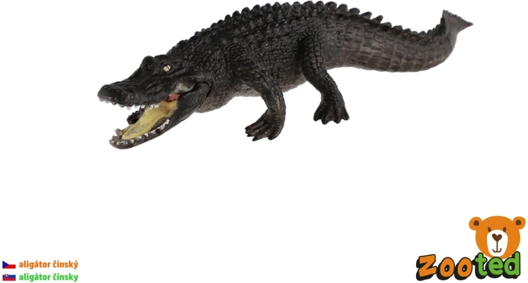 Kínai aligátor figurája, 19 cm