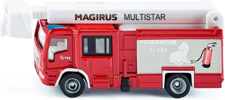 Siku MAGIRUS tűzoltóautó kihúzható létrával