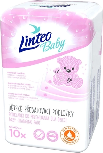 Linteo Baby pelenkázó alátétek 60 × 60 cm 10 db