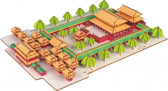 Woodcraft fa 3D puzzle – Konfuciusz temploma