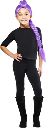 Lila, fonott Rumi paróka K‑pop cosplayhez