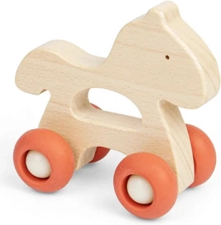 Bigjigs Toys Fa állatka kerekeken