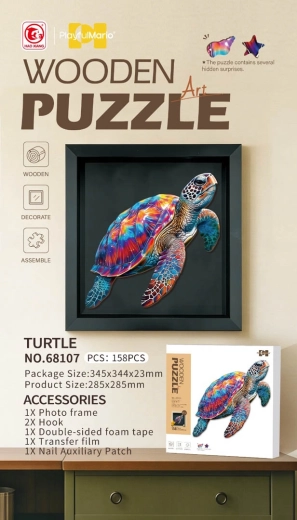 Fa teknős puzzle, 158 darab