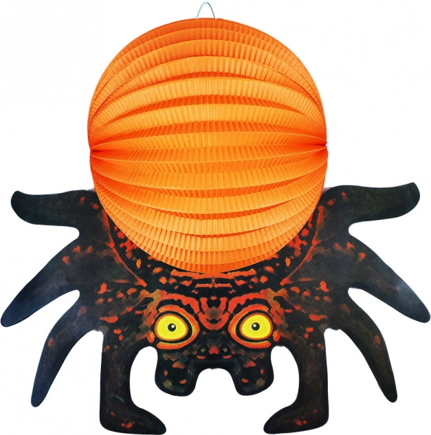 Halloween 3D pók lámpion 25 cm