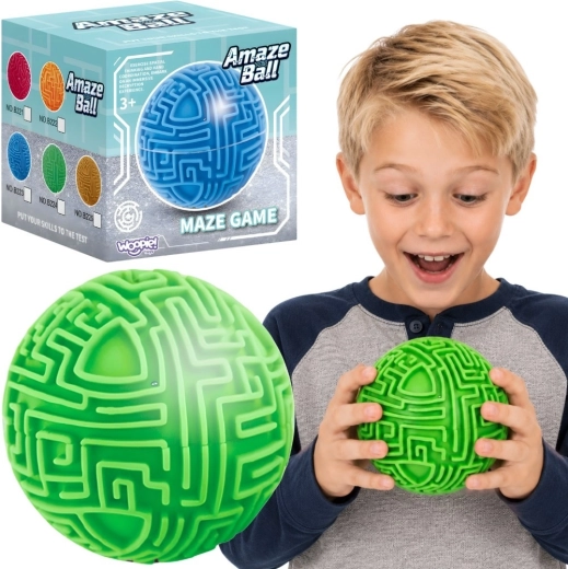 Woopie amaze ball – zöld 3D labirintusgolyó