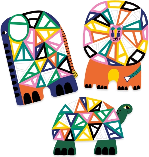 Könnyű mozaikok szafari állatokkal
