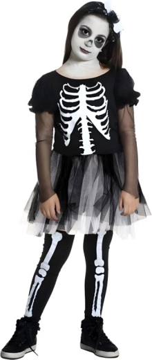 Stílusos ruha csontváz mintával