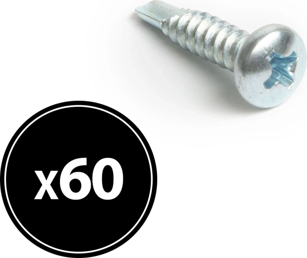 Süllyesztett fejű önfúró csavar 4,2 × 19 mm, 60 db
