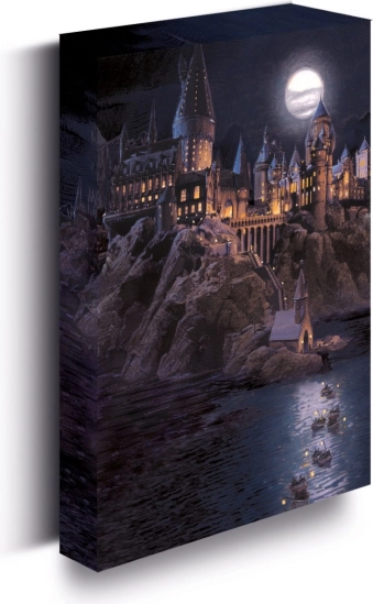 LED világító kép 30×40 cm, Harry Potter – Roxfort kastély