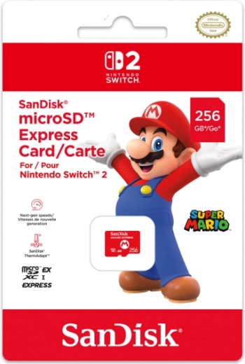 microsd express kártya 256 gb sandisk pro nintendo switch