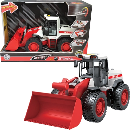 Buldozer City Service Car 1:12 hangokkal és fényekkel