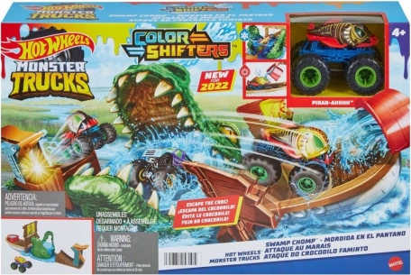 HOT WHEELS MONSTER TRUCKS Color Shifters – Krokodilállkapcsok játékszett
