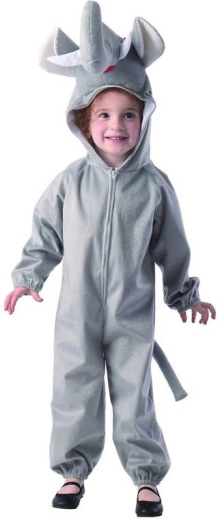 Karneváli elefánt jelmez gyerekeknek XS (92–104 cm)