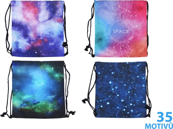 Űrtematikus Zodiac tornazsák váltócipőnek