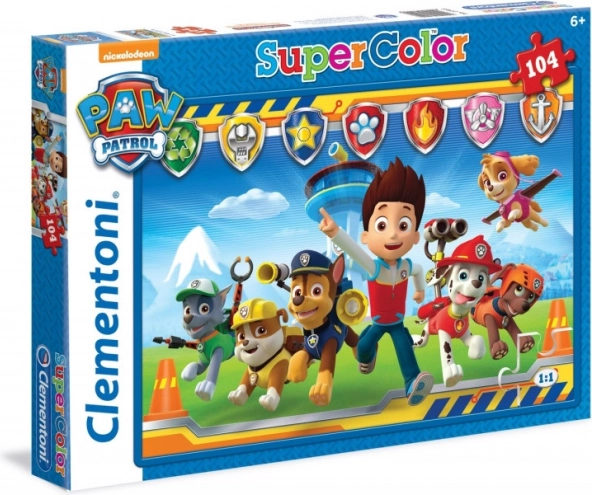 104 darabos Puzzle Szuper Színek Mancs őrjárat