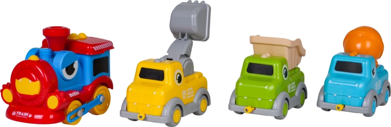 3 építkezős vagon mozgatható részekkel