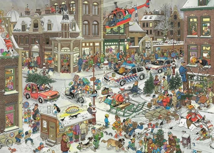 JUMBO puzzle Jan van Haasteren Karácsony 1000 darab