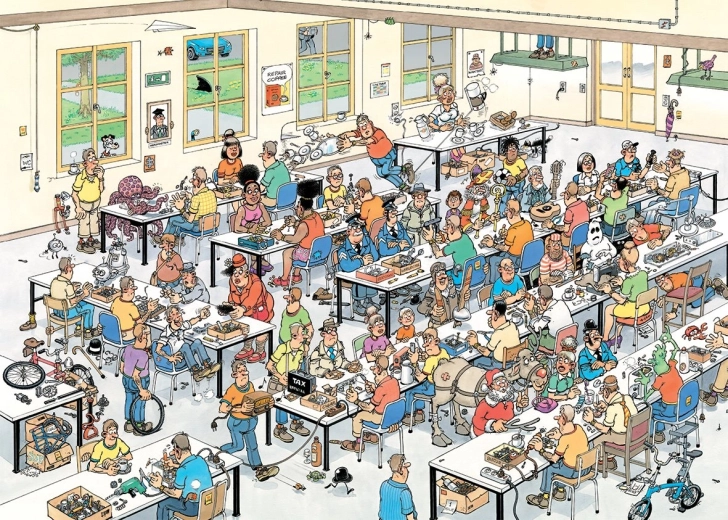 Jumbo puzzle Jan van Haasteren: Meg tudjuk javítani? 1000 darab