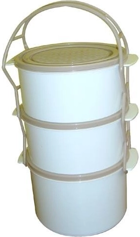 Combi ételhordó 2× 1 l + 1,5 l, műanyag