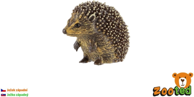 Zooted nyugati sün figurája, 4 cm