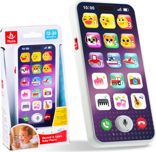 Interaktív gyerek okostelefon dallamokkal és hangokkal