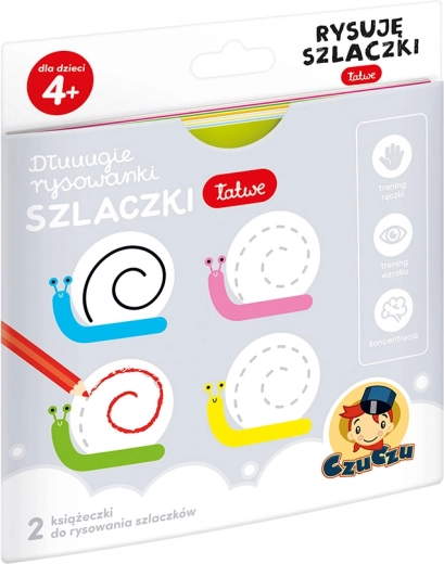 Hosszú színezők és sablonok: mintarajzolás 4+ éves gyerekeknek