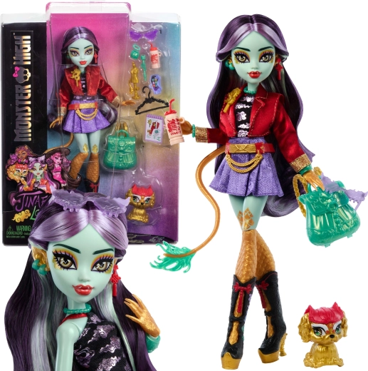 Monster High Jinafire Long baba Cloudy kisállattal