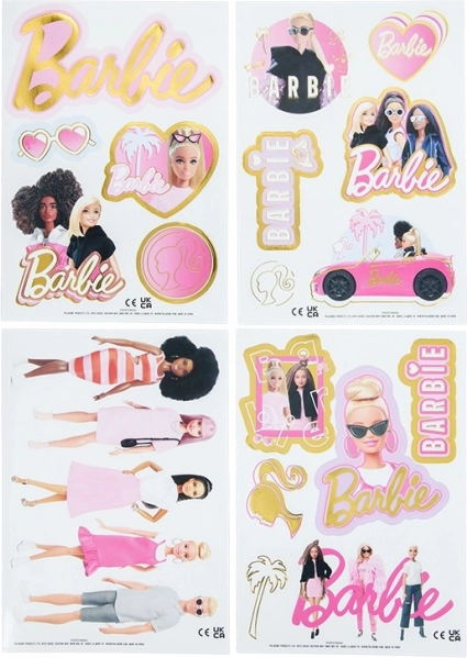 Vízálló Újrahasználható Barbie Matricák