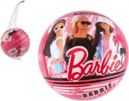 Barbie labda 14 cm, felfújt, hálóban