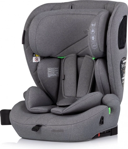 Chipolino Tycoon i-Size autósülés 76–150 cm ISOFIX-szel, szürke