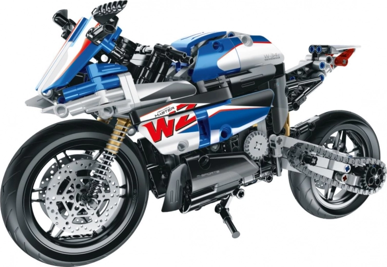 Építőkészlet kék motor