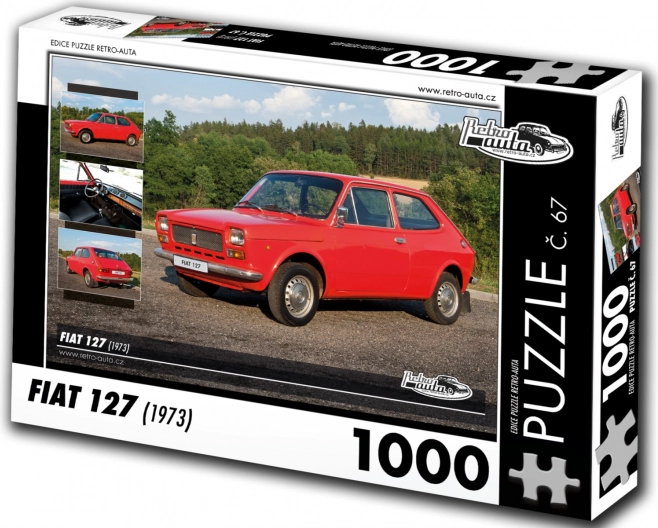 Retro autók puzzle Fiat 127 1973-ból, 1000 darab