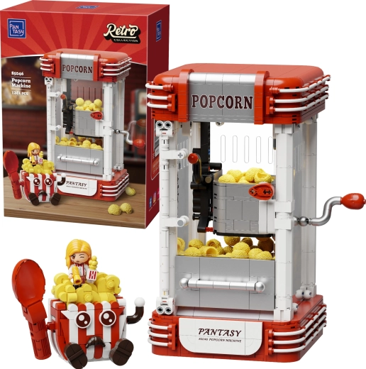 Pantasy retro építőkészlet – popcorn gép