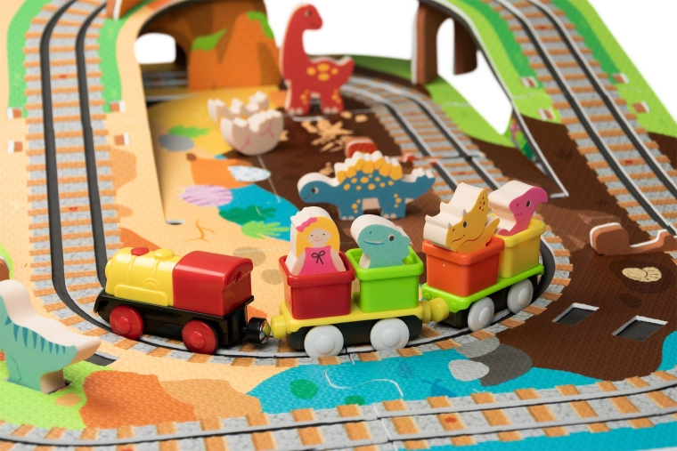 Elemes mozdony vagonokkal