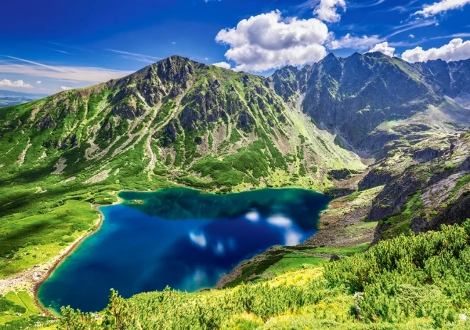 500 darabos puzzle – Czarny Staw Gąsienicowy, Tátra, Lengyelország