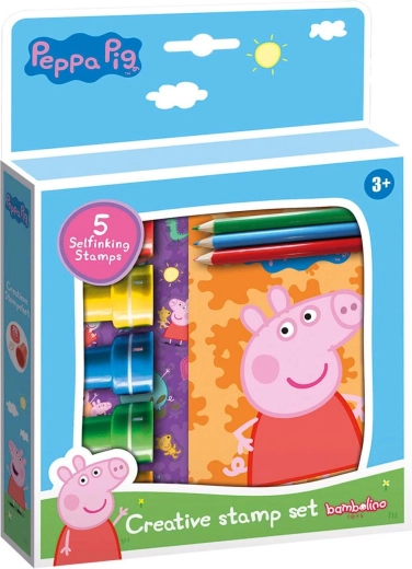 Peppa malac bélyegzőkészlet kiegészítőkkel gyerekeknek
