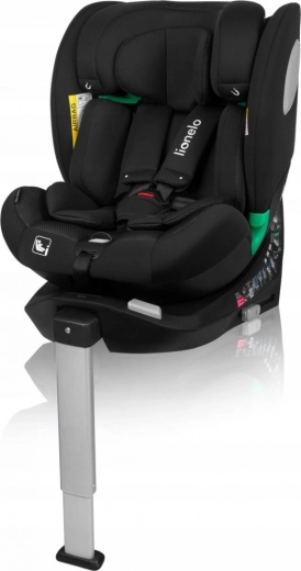 Lionelo gyermek autósülés Braam Air i-Size 40-150 cm fekete