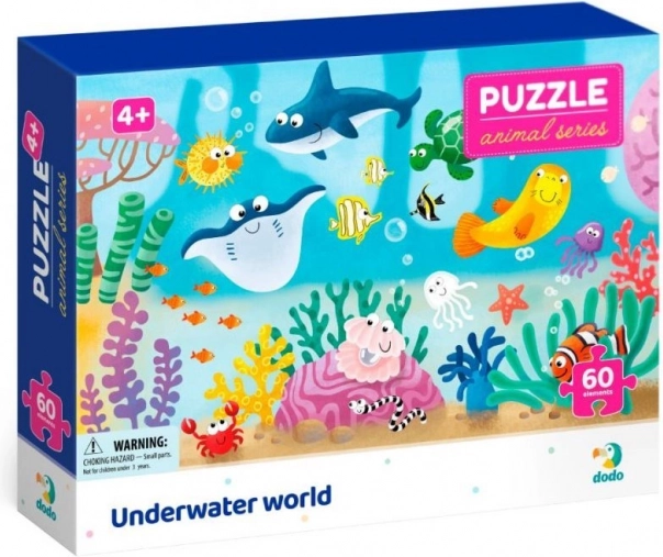 DODO puzzle állatok: víz alatti világ, 60 darabos