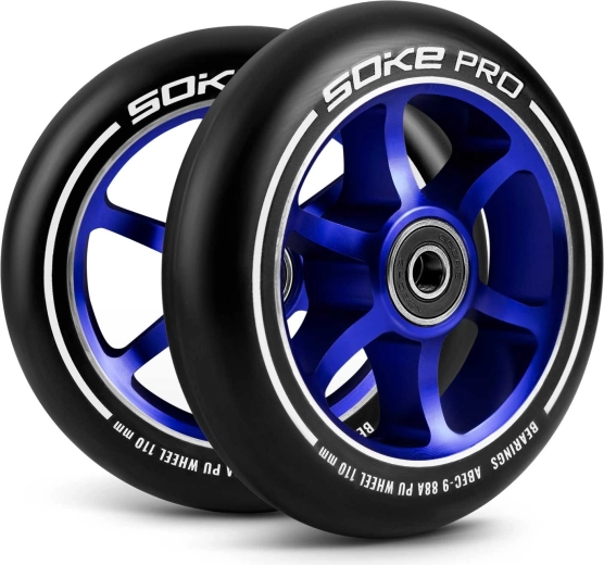 Kerekek Soke freestyle rollerhez 110 mm kék (2 db)