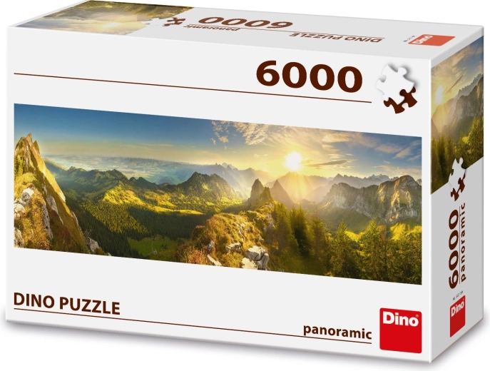 Svájc panorámás tája