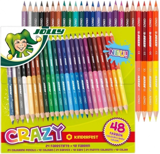 Kétvégű színes ceruzák Crazy 24/48 szín