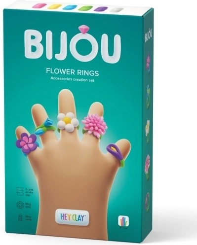 Hey Clay ékszer virággyűrű készítő készlet