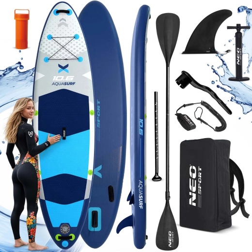 Felfújható paddleboard AQUASURF 10'6 (320 × 84 × 15 cm) tartozékokkal